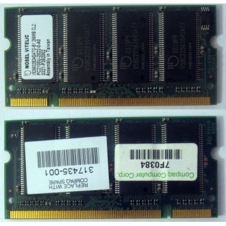 Модуль памяти 256MB DDR Memory SODIMM в Нефтеюганске, DDR266 (PC2100) в Нефтеюганске, CL2 в Нефтеюганске, 200-pin в Нефтеюганске, p/n: 317435-001 (для ноутбуков Compaq Evo/Presario) - Нефтеюганск