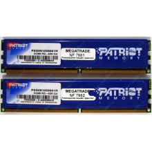 Память 1Gb (2x512Mb) DDR2 Patriot PSD251253381H pc4200 533MHz (Нефтеюганск)